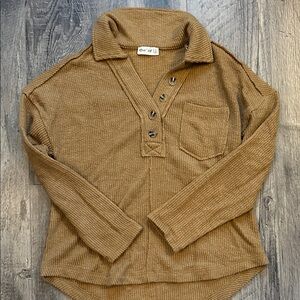 Women’s Altar'd State Tan Cowl Neck Sweater